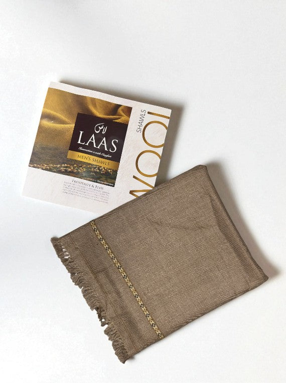 LAAS Warp Woolen Mareno Men`s Shawl Edit 2025 (GF323-08)