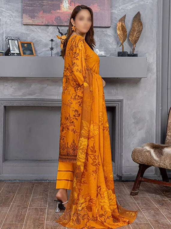 LAMHAY by Fantak Embroidered Staple Slub Collection 2025 (D-06)