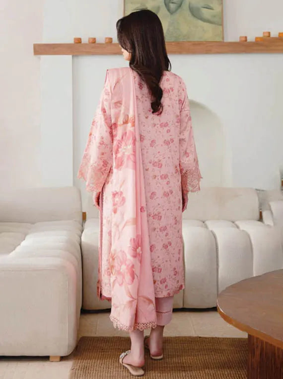 LAYLA Embroidered Printed Karandi Collection 2025 by HUM DUM (D-02)