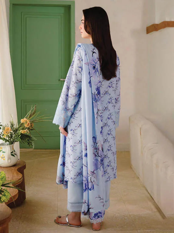 LAYLA Embroidered Printed Karandi Collection 2025 by HUM DUM (D-09)