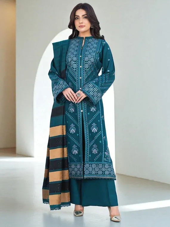 Laaj Embridered Zari Peach Collection 2025 By Wania (D-02)