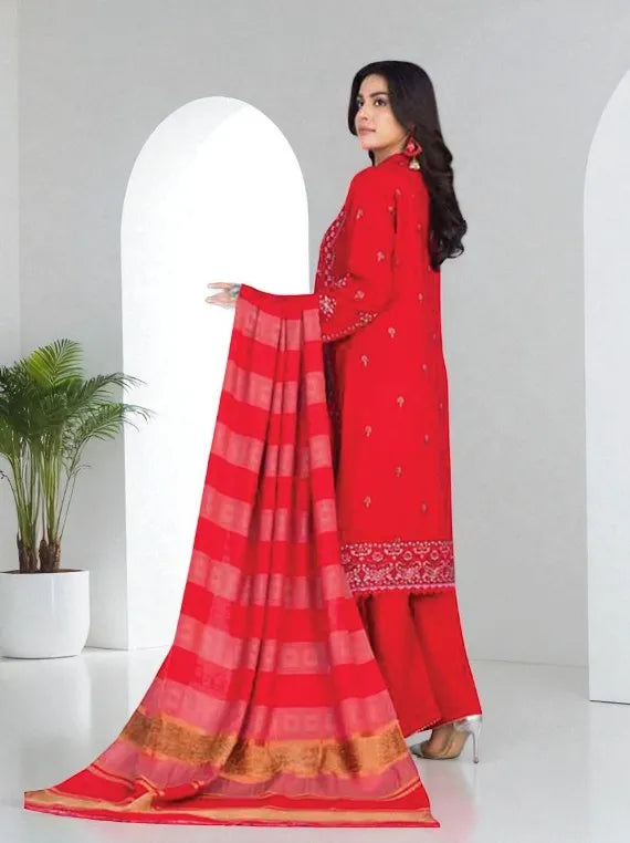 Laaj Embridered Zari Peach Collection 2025 By Wania (D-07)