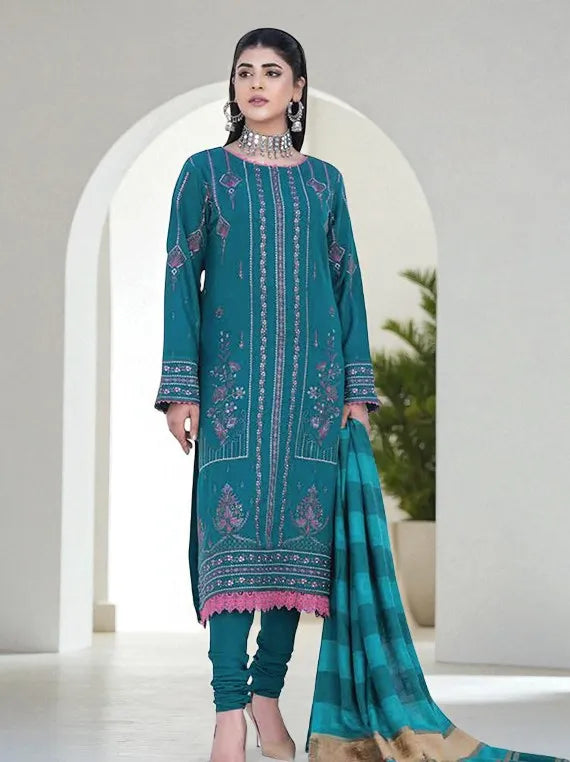 Laaj Embridered Zari Peach Collection 2025 By Wania (D-08)
