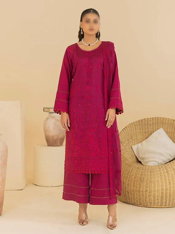 Laaj by Fantak Embroidered Viscose Collection 2025 (D-01)
