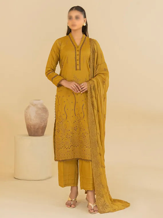 Laaj by Fantak Embroidered Viscose Collection 2025 (D-04)
