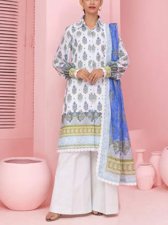 Laira Airjet Digital Printed Lawn Collection 2024 By Sana & Saira (SSS24U3P005UT)