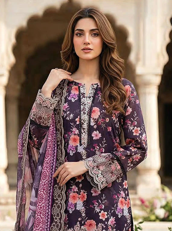 Lakhany Exclusive Summer Lawn Collection 2026 (LG-IZ-0517)