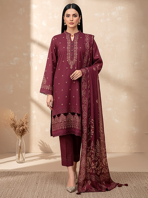 Lakhany Printed Cashmi Wool Collection 2025 (LG-RK-0068-A)