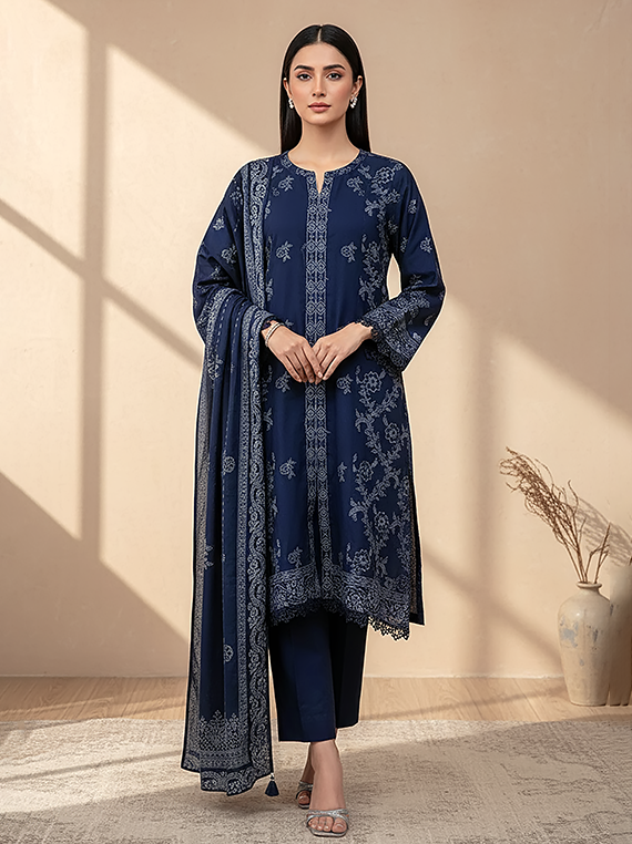 Lakhany Printed Cashmi Wool Collection 2025 (LG-RK-0069-C)