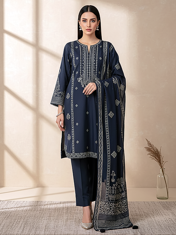 Lakhany Printed Cashmi Wool Collection 2025 (LG-RL-0316-A)