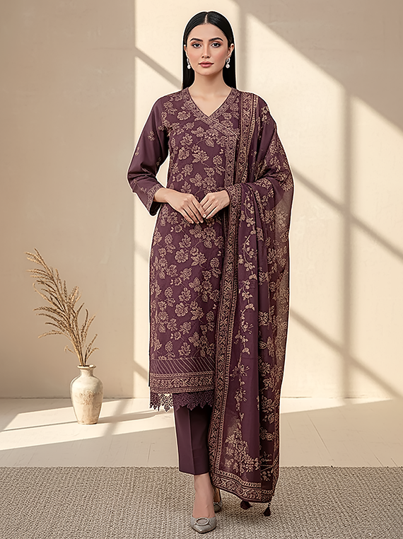 Lakhany Printed Cashmi Wool Collection 2025 (LG-RL-0317-A)