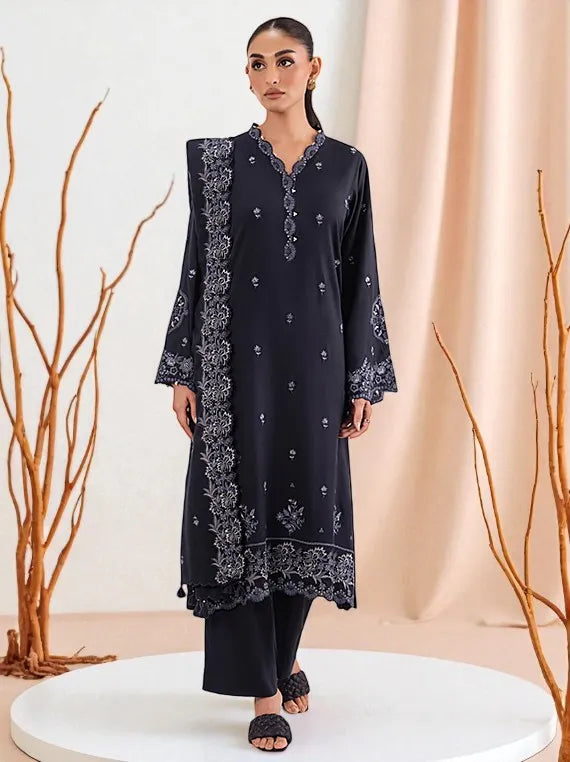 Lakhany Winter Embroidered Wool Collection 2025 (LG-IZ-0468)
