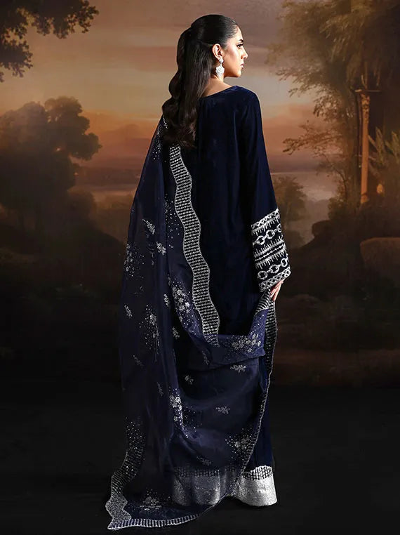 Lameur Luxury Handmade Velvet Collection 2025 By Alizeh (AF-VLT-2208-Velvetine)