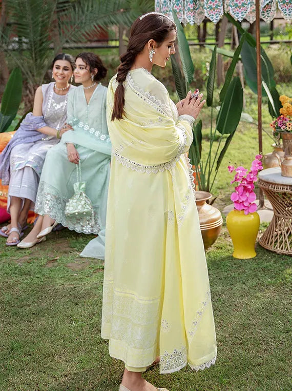 Lawn Reverie UnStitched Collection 2025 (08-CANARY TALE)