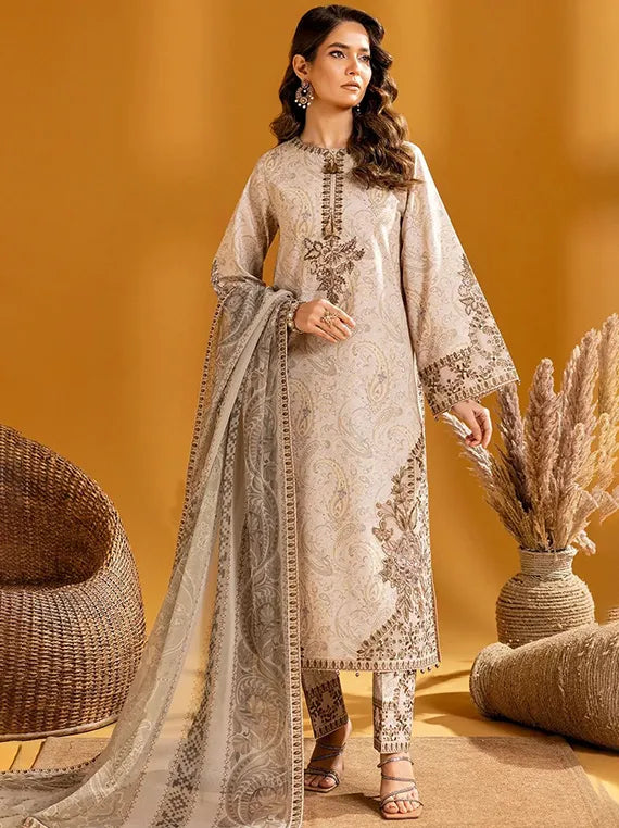 Lawn Reverie UnStitched Collection 2025 (D-09 Hira)