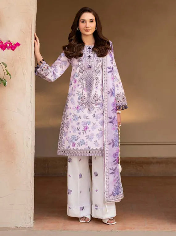 Leyana Lawn Collection 2025 by Alizeh (01-Lavy)