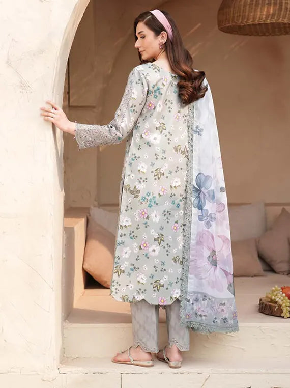 Leyana Lawn Collection 2025 by Alizeh (02-Cinder)