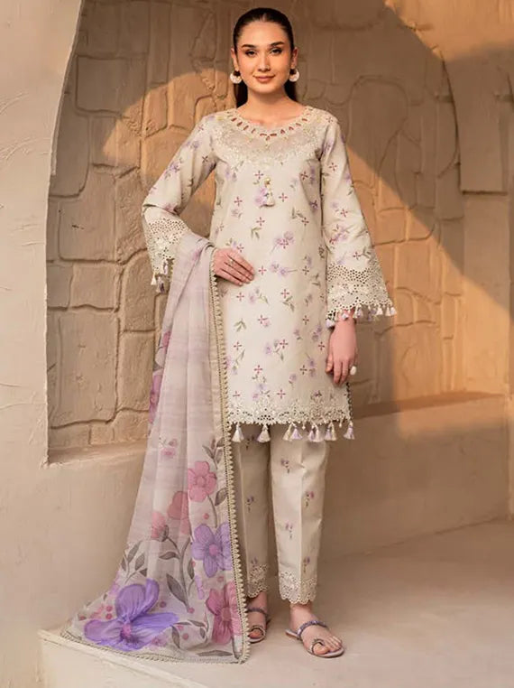 Leyana Lawn Collection 2025 by Alizeh (08-Pesto)