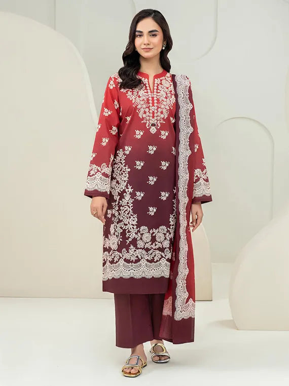 LimeLight Summer Printed Lawn Collection 2025 (U4254SU-3PC-565)