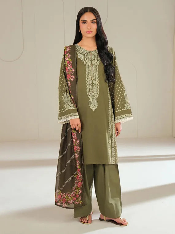 Lime Light Cambric Printed Collection 2025 (U4195 GREEN)
