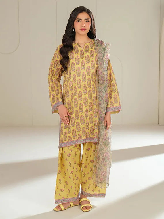 Lime Light Cambric Printed Collection 2025 (U4222 YELLOW)