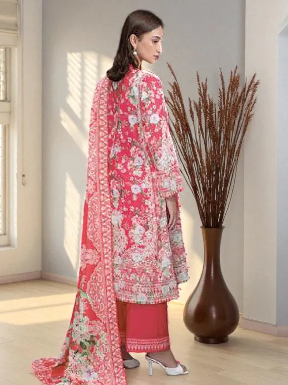 Lime Light Winter Khaddar Collection 2025 (U3786 RED)