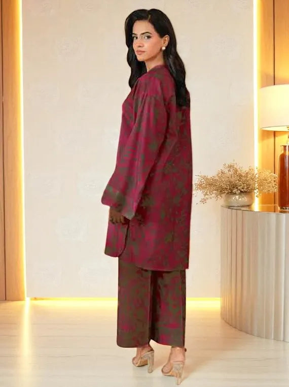 Lime Light Winter Khaddar Collection 2025 (U4419 PINK)