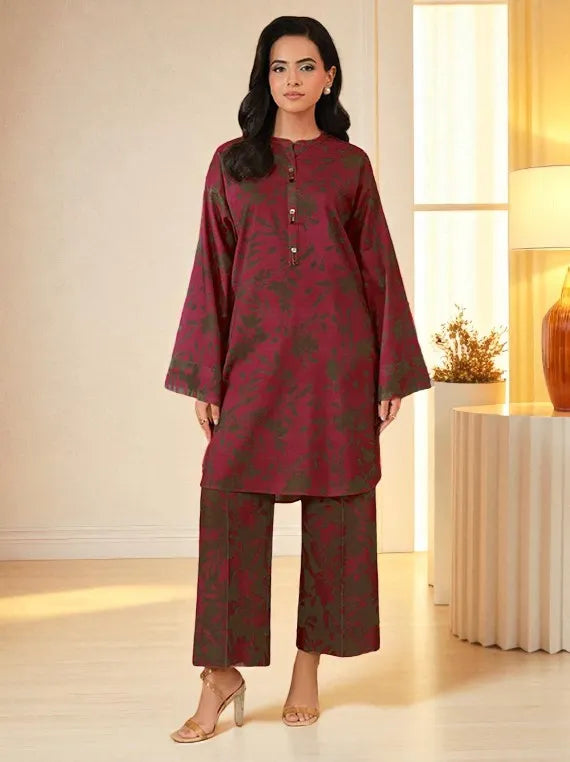 Lime Light Winter Khaddar Collection 2025 (U4419 PINK)