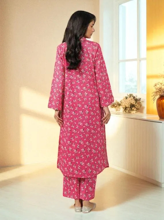 Lime Light Winter Khaddar Collection 2025 (U4546 PINK)