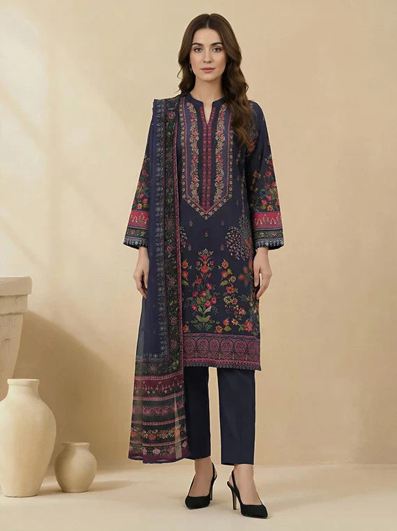 Limelight Printed Summer Lawn Collection 2026 (U4797 Blue)