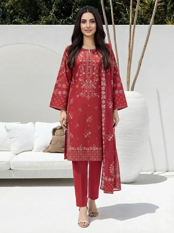 Limelight Printed Summer Lawn Collection 2026 (U4813 Red)