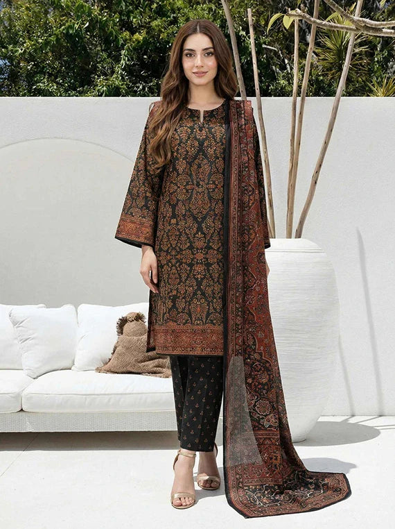 Limelight Printed Summer Lawn Collection 2026 (U4963 Black)