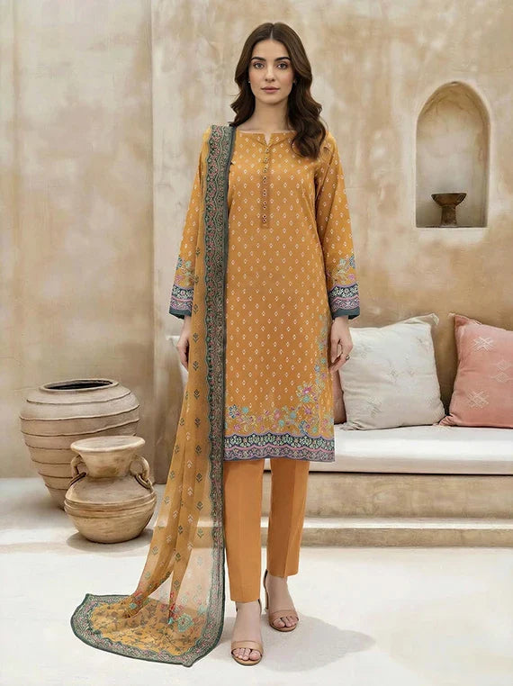 Limelight Printed Summer Lawn Collection 2026 (u4820 Yellow)
