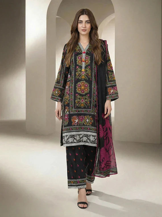 Limelight Printed Summer Lawn Collection 2026 (u4829 Black)
