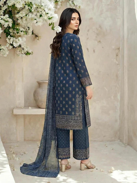 Limelight Printed Summer Lawn Collection 2026 (u4911 Blue)