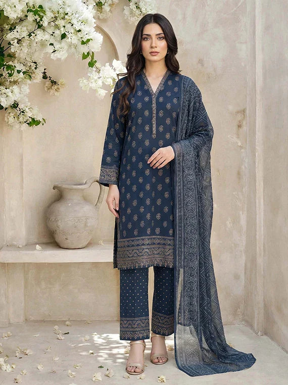 Limelight Printed Summer Lawn Collection 2026 (u4911 Blue)