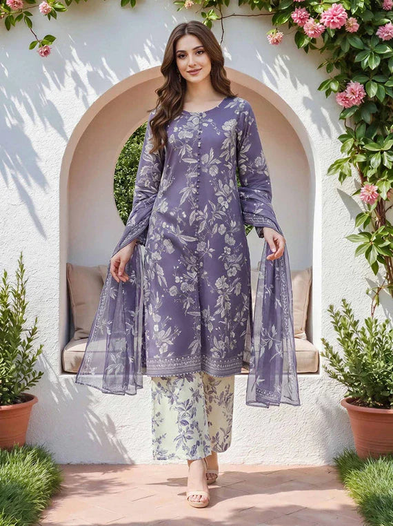 Limelight Unstitched Printed Summer Collection 2026 Vol-04 (U4881SU-3PC-610)