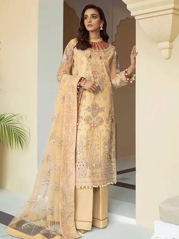 Luxe Festive Embroidered Chiffon Collection 2026 (AYDAH-08)