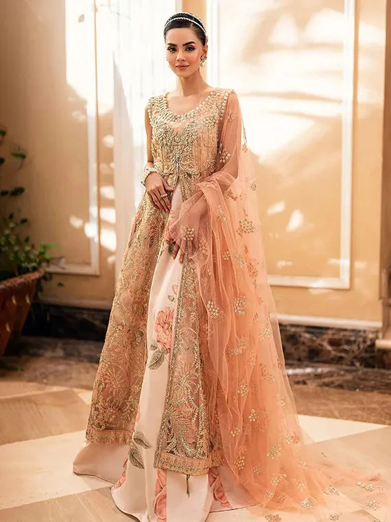 Luxe Festive Embroidered Chiffon Collection 2026 (D-07 ISHARAY)