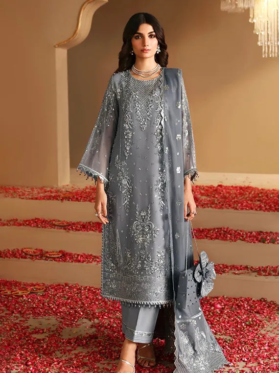 Luxe Festive Embroidered Chiffon Collection 2026 (HM-4028 Sophia)