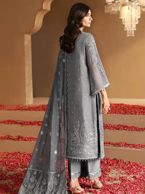 Luxe Festive Embroidered Chiffon Collection 2026 (HM-4028 Sophia)