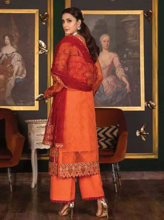 Luxe Festive Embroidered Chiffon Collection 2026 (JE24-034)