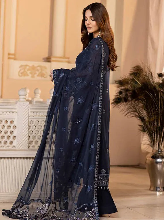Luxe Festive Embroidered Chiffon Collection 2026 (LCZ-302)