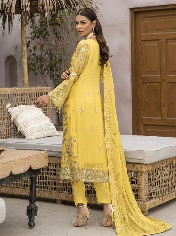 Luxe Festive Embroidered Chiffon Collection 2026 (ZN-07)