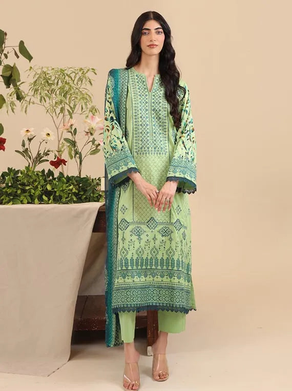 Luxor Embroidery Lawn Collection 2025 By Rashid Textile (D-9121)