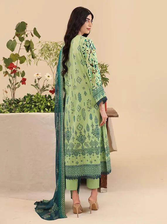 Luxor Embroidery Lawn Collection 2025 By Rashid Textile (D-9121)