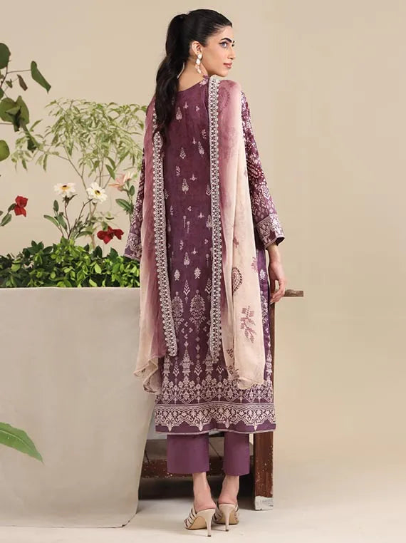 Luxor Embroidery Lawn Collection 2025 By Rashid Textile (D-9122)