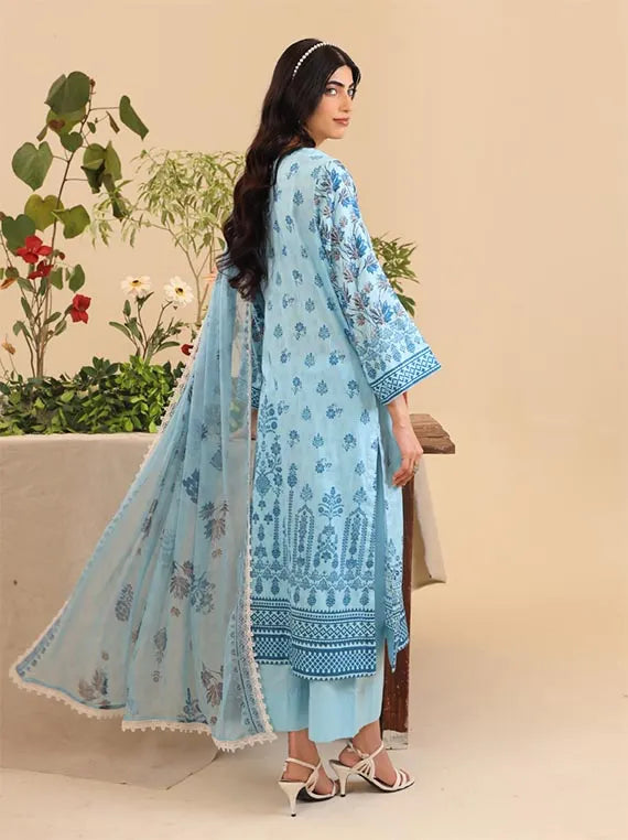 Luxor Embroidery Lawn Collection 2025 By Rashid Textile (D-9124)