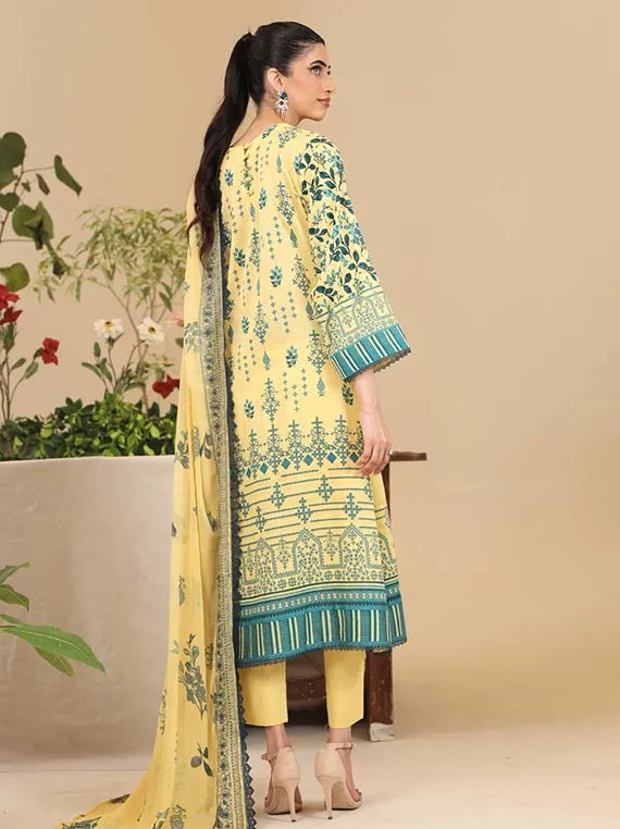 Luxor Embroidery Lawn Collection 2025 By Rashid Textile (D-9125)