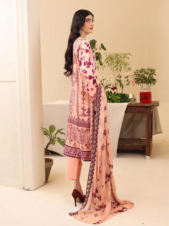 Luxor Embroidery Lawn Collection 2025 By Rashid Textile (D-9127)